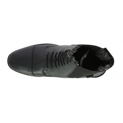 BOOTS FOURRES NORTON LACETS NOIR