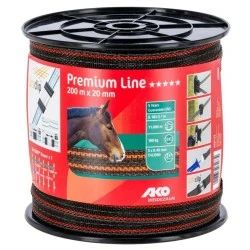 RUBAN CLOTURE PREMIER PLUS 20MX20MM MARRON ORANGE