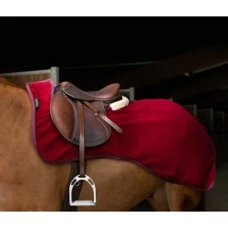 COUVRE REINS EQUITHEME POLAIRE TEDDY BORDEAUX 125