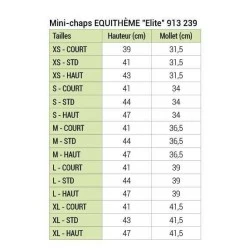 MINI CHAPS ELITE EQUITHEME