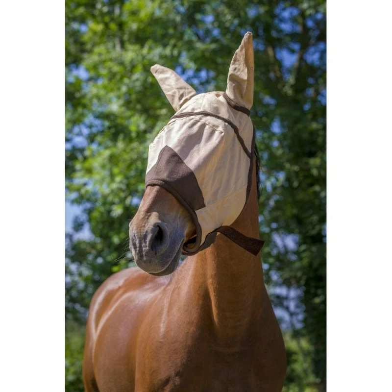 MASQUE MOUCHE EQUITHEME CARAMEL CHEVAL