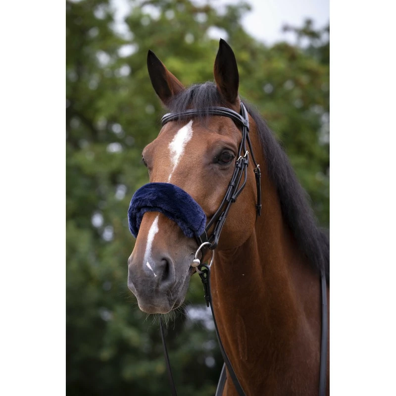 FOURREAU DE MUSEROLLE EQUITHEME TEDDY MARINE